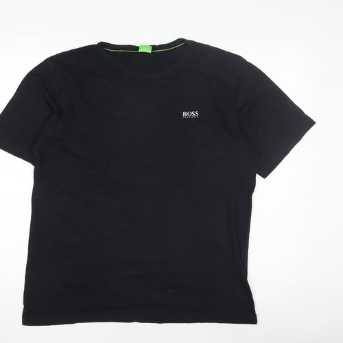 BOSS Men's Black XL T-Shirt Logo Short Sleeve