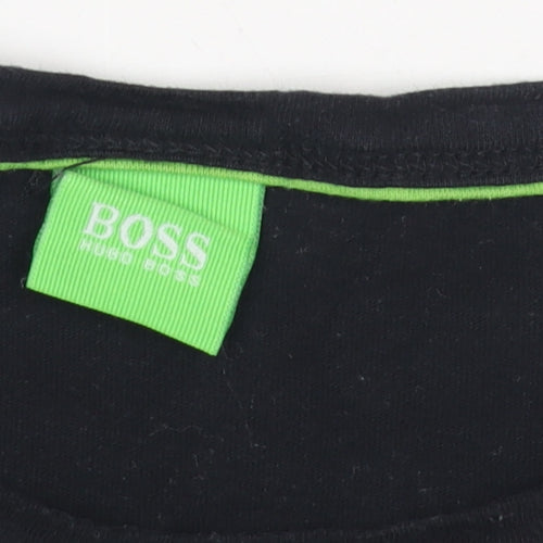 BOSS Men's Black XL T-Shirt Logo Short Sleeve