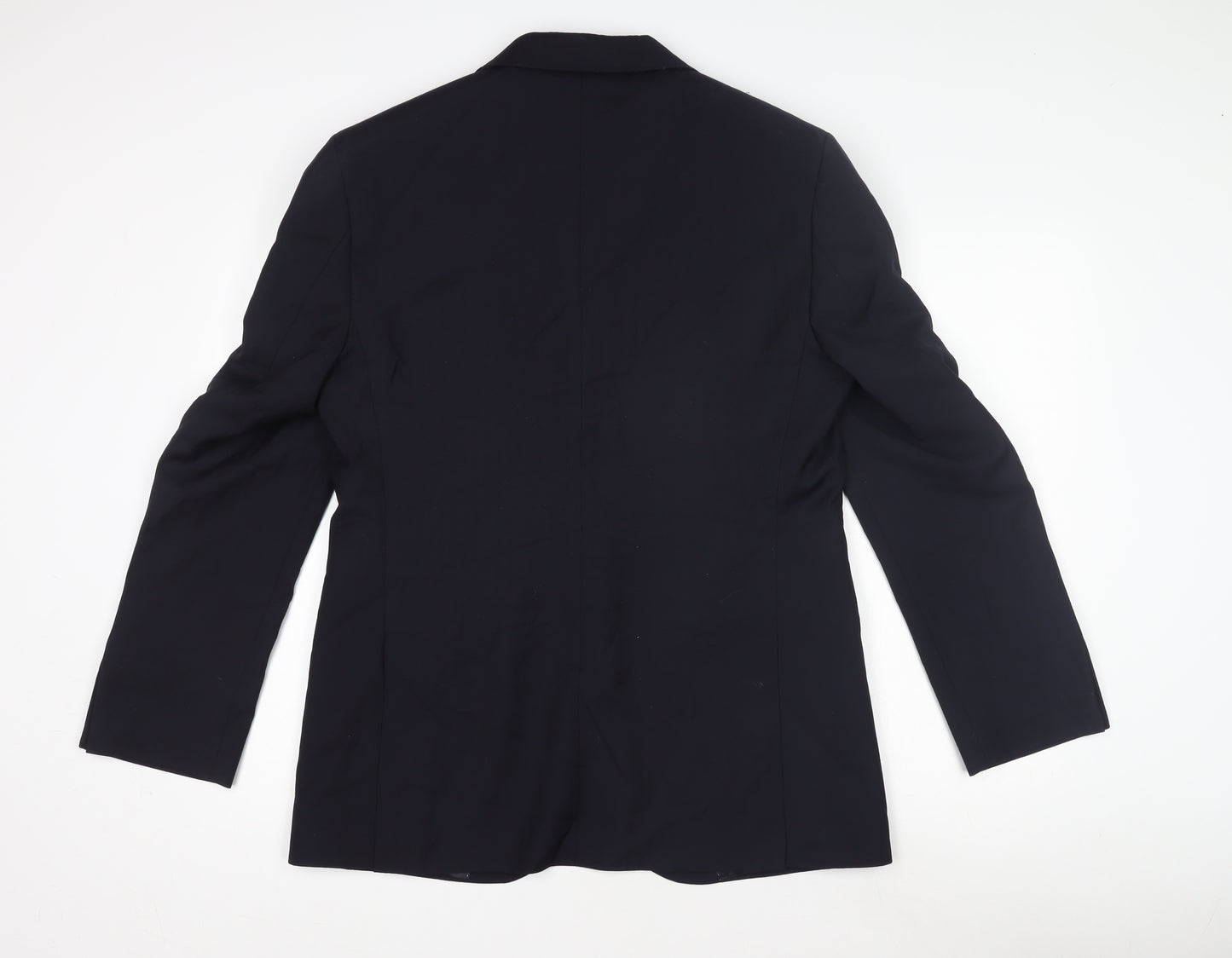 Marks and Spencer Men's Blue Wool Blazer, L, Formal