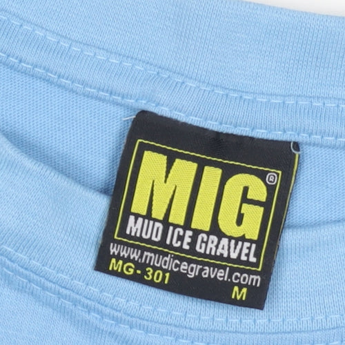 Mud Ice Gravel Men's Blue Medium Crew Neck T-Shirt