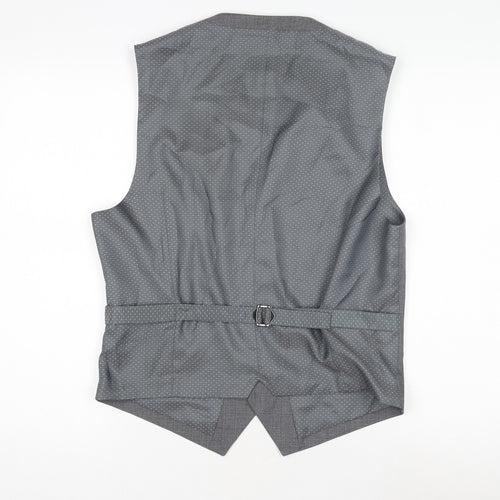 Burton Grey Men's Waistcoat Medium 38-40" Formal Wear