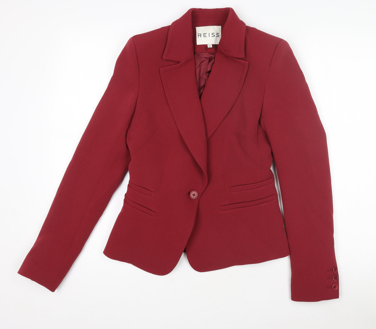 Reiss Women's Red Slim Fit Blazer UK 8