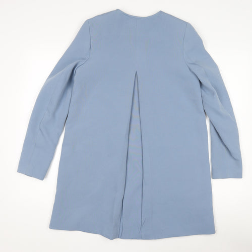H&M Women's Blue Coat, Size 6, Zipped Closure