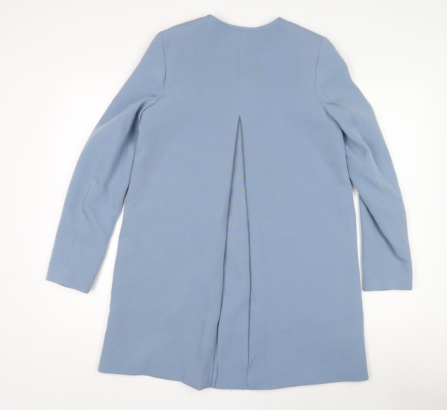 H&M Women's Blue Coat, Size 6, Zipped Closure