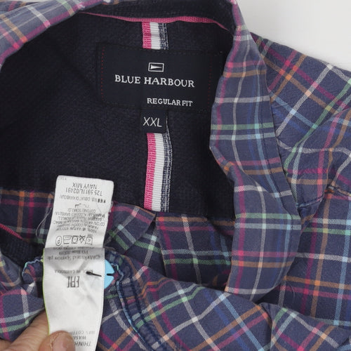 Blue Harbour Men's Multicoloured Plaid Shirt 2XL