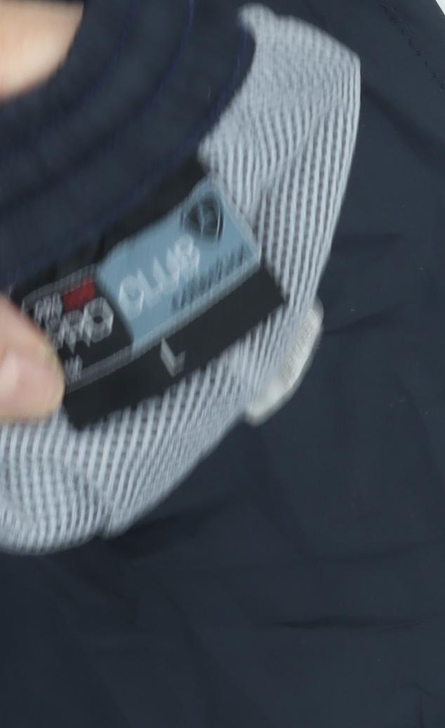 Men's Black Rain Trousers, Size L, Elastic Waist