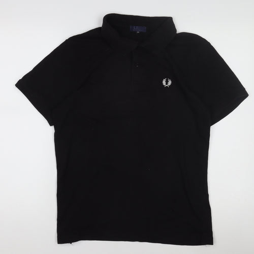 Men's Black Polo Shirt M Regular Fit
