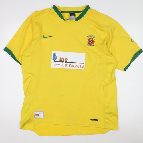 Nike Men's Yellow Football Jersey L