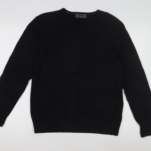 Burton Men's Black V-Neck Pullover Jumper Size M