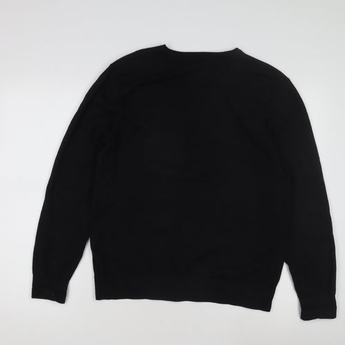 Burton Men's Black V-Neck Pullover Jumper Size M
