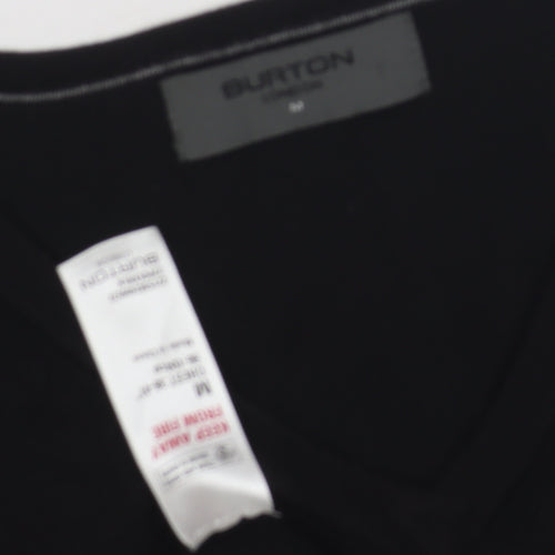 Burton Men's Black V-Neck Pullover Jumper Size M