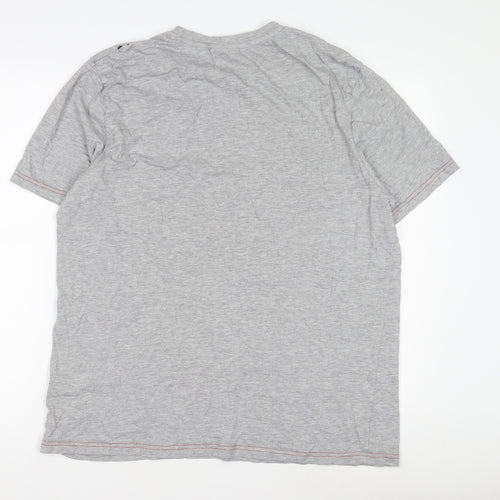 Great Britain Men's Grey Jersey T-Shirt Large Crew Neck