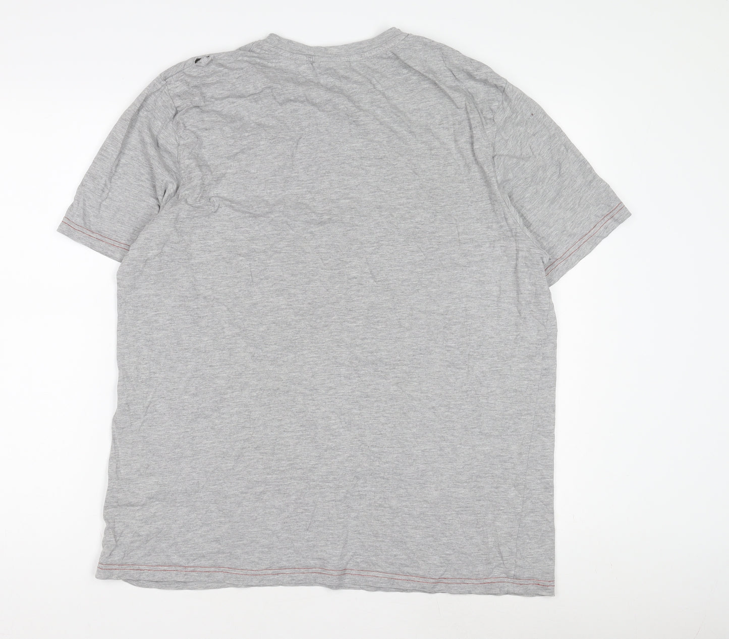 Great Britain Men's Grey Jersey T-Shirt Large Crew Neck