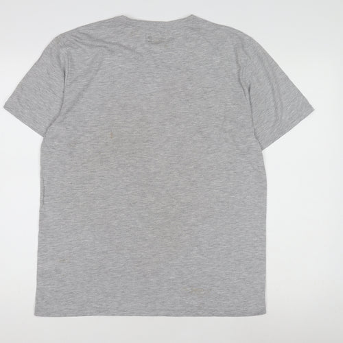 Great Britain Men's Grey Jersey T-Shirt Large Crew Neck