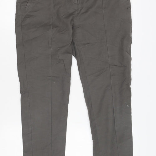 Oasis Grey Women's Trousers Size 12 Regular Fit