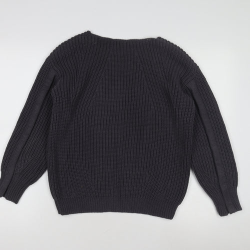 Wrap Women's Black Pullover Jumper, Size 18, Relaxed Fit