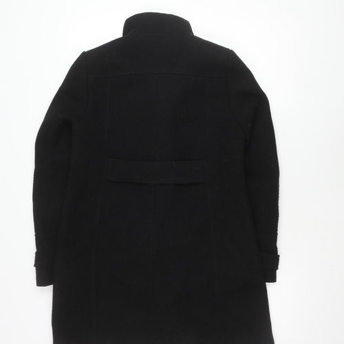 Next Women's Black Coat Size 8 with Polyester Blend