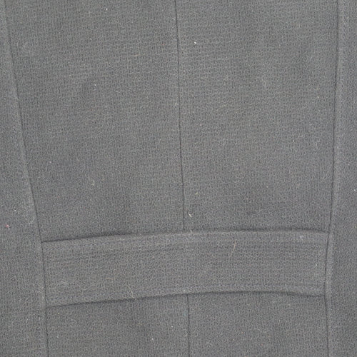Next Women's Black Coat Size 8 with Polyester Blend