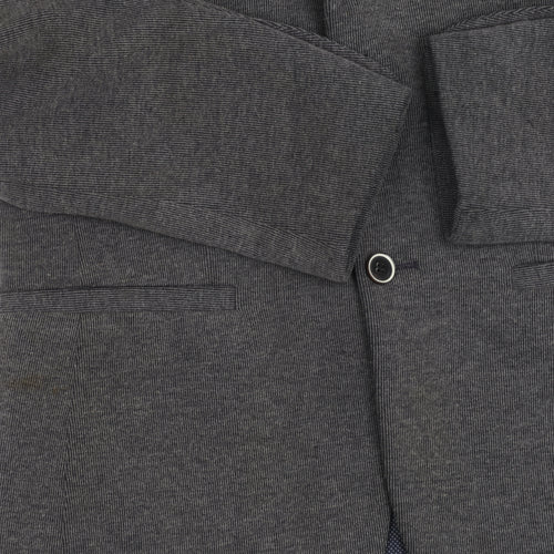 Harry Brown Grey Men's Blazer, Size 38R, Casual, Two-Button