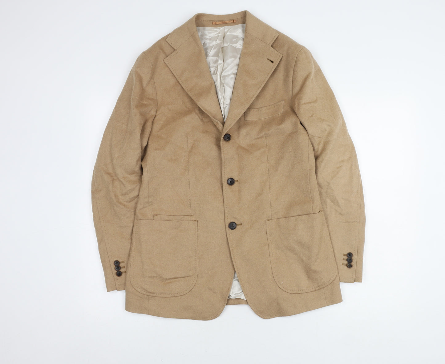 Sarto Men's Beige Camel Blazer M - Elegant Tailoring