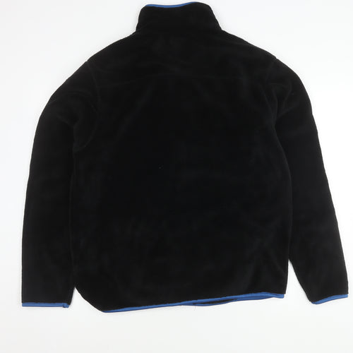 Zeden Men's Black Fleece Jacket, Lightweight, L, Autumn