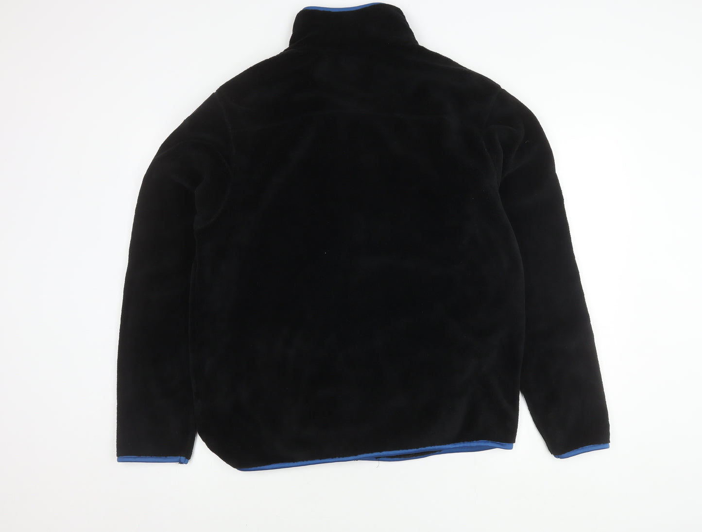 Zeden Men's Black Fleece Jacket, Lightweight, L, Autumn
