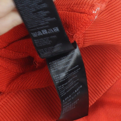 Ivy Park Women's Orange Pullover Hoodie 2XS - Relaxed Fit