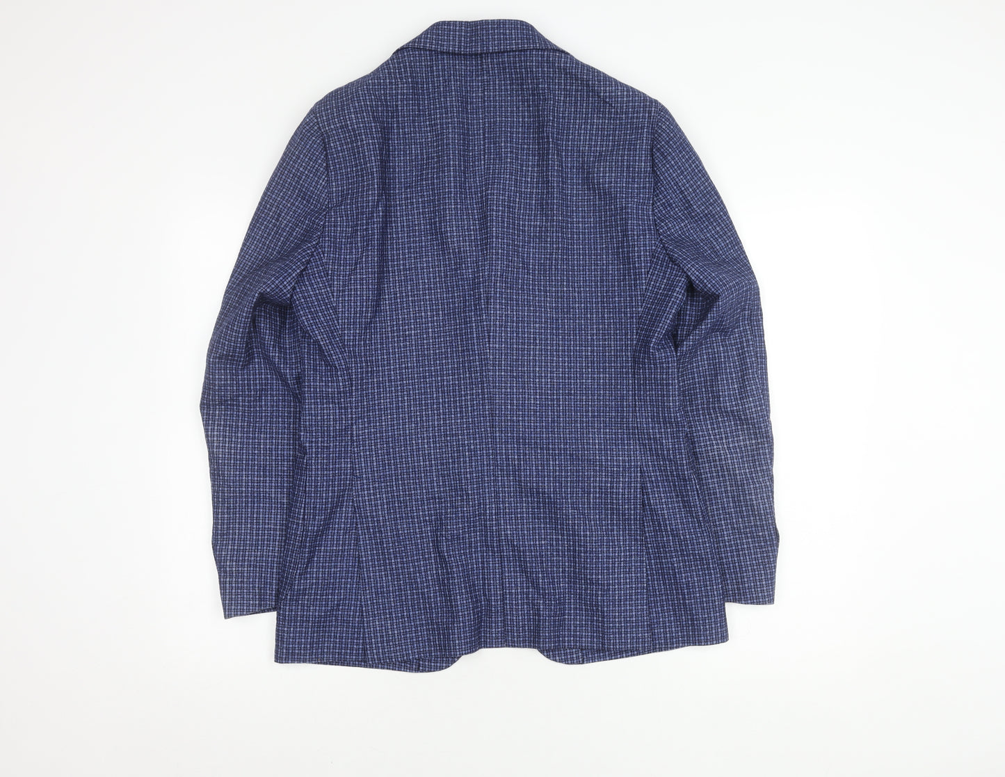Vitale Barberis Canonico Men's Blue Check Blazer M