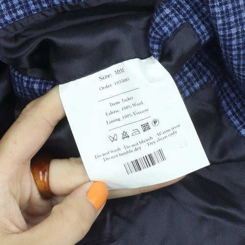 Vitale Barberis Canonico Men's Blue Check Blazer M
