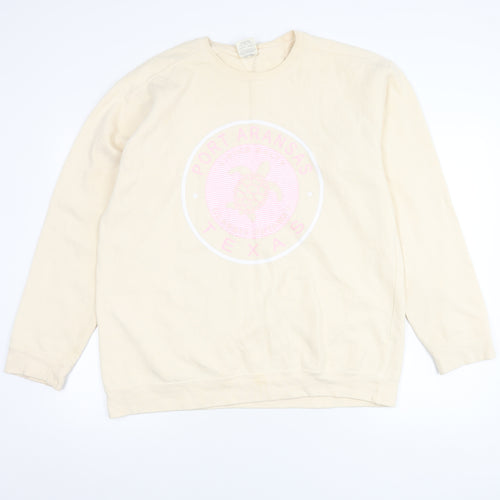 Comfort Colors Unisex Beige L Pullover Sweatshirt