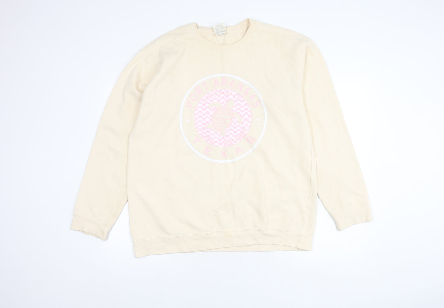 Comfort Colors Unisex Beige L Pullover Sweatshirt