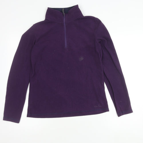 Peter Storm Women’s Purple Fleece 1/2 Zip Sweatshirt Size 12