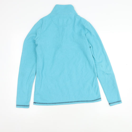 Peter Storm Girls Blue Fleece Pullover Hooded Sweatshirt, Size 12