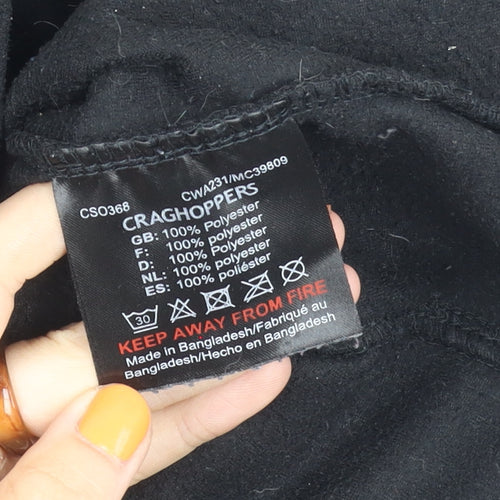 Craghoppers Women's Black Fleece Sweatshirt Size 10
