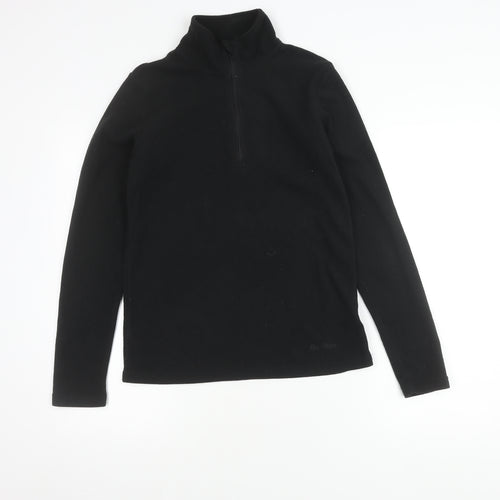 Peter Storm Women's Black Fleece Zip Sweatshirt Size 10