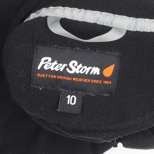 Peter Storm Women's Black Fleece Zip Sweatshirt Size 10