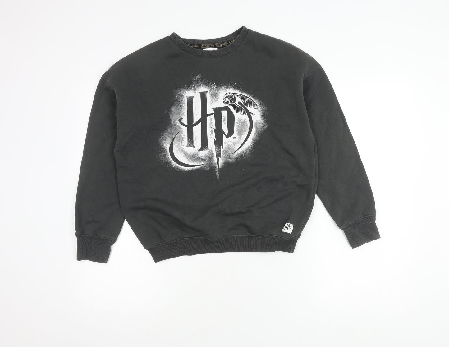 H&M Boys Black Harry Potter Pullover Sweatshirt 11-12 Years