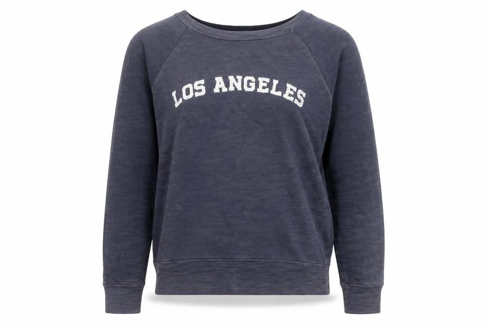 Front view of Marks & Spencer Women's Blue Pullover Sweatshirt, size 10