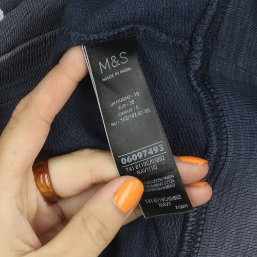 Marks and Spencer Women's Blue Pullover Sweatshirt Size 10
