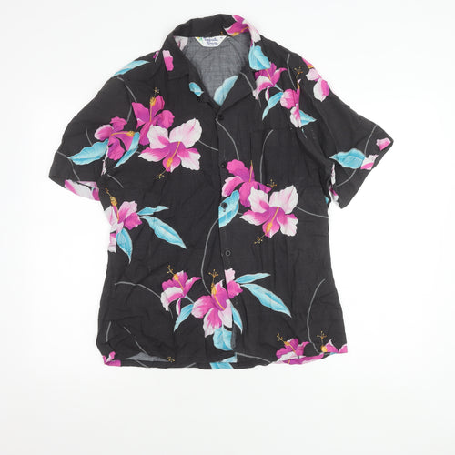 Tropical Breeze Women's Floral Multicoloured Button-Up Shirt