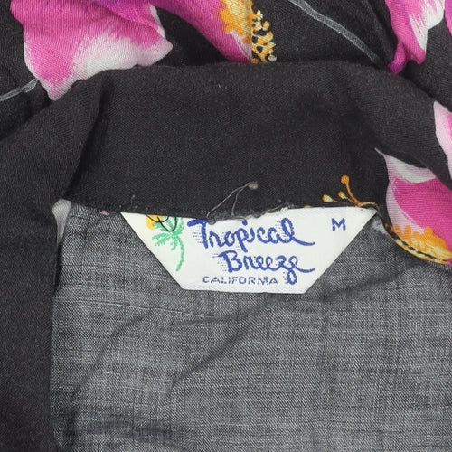 Tropical Breeze Women's Floral Multicoloured Button-Up Shirt