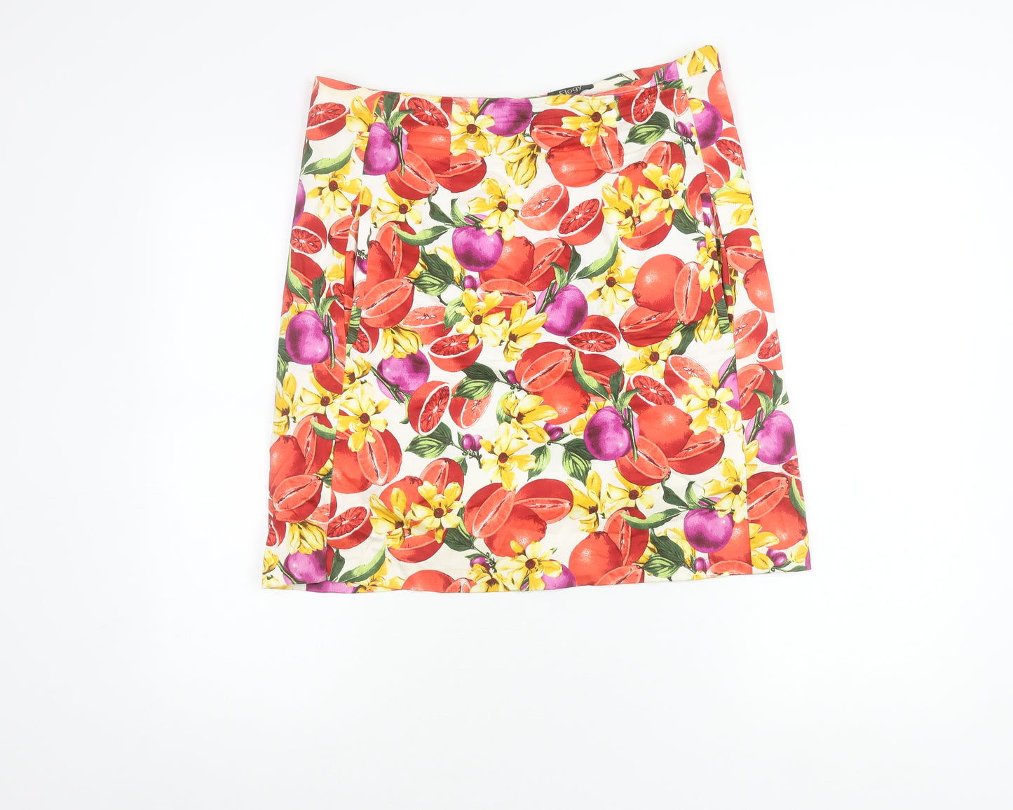 Elogy Women's Multicoloured Floral Skirt Size 14