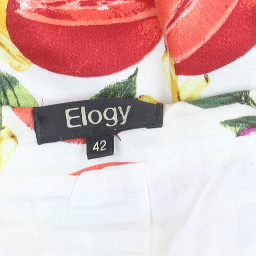 Elogy Women's Multicoloured Floral Skirt Size 14