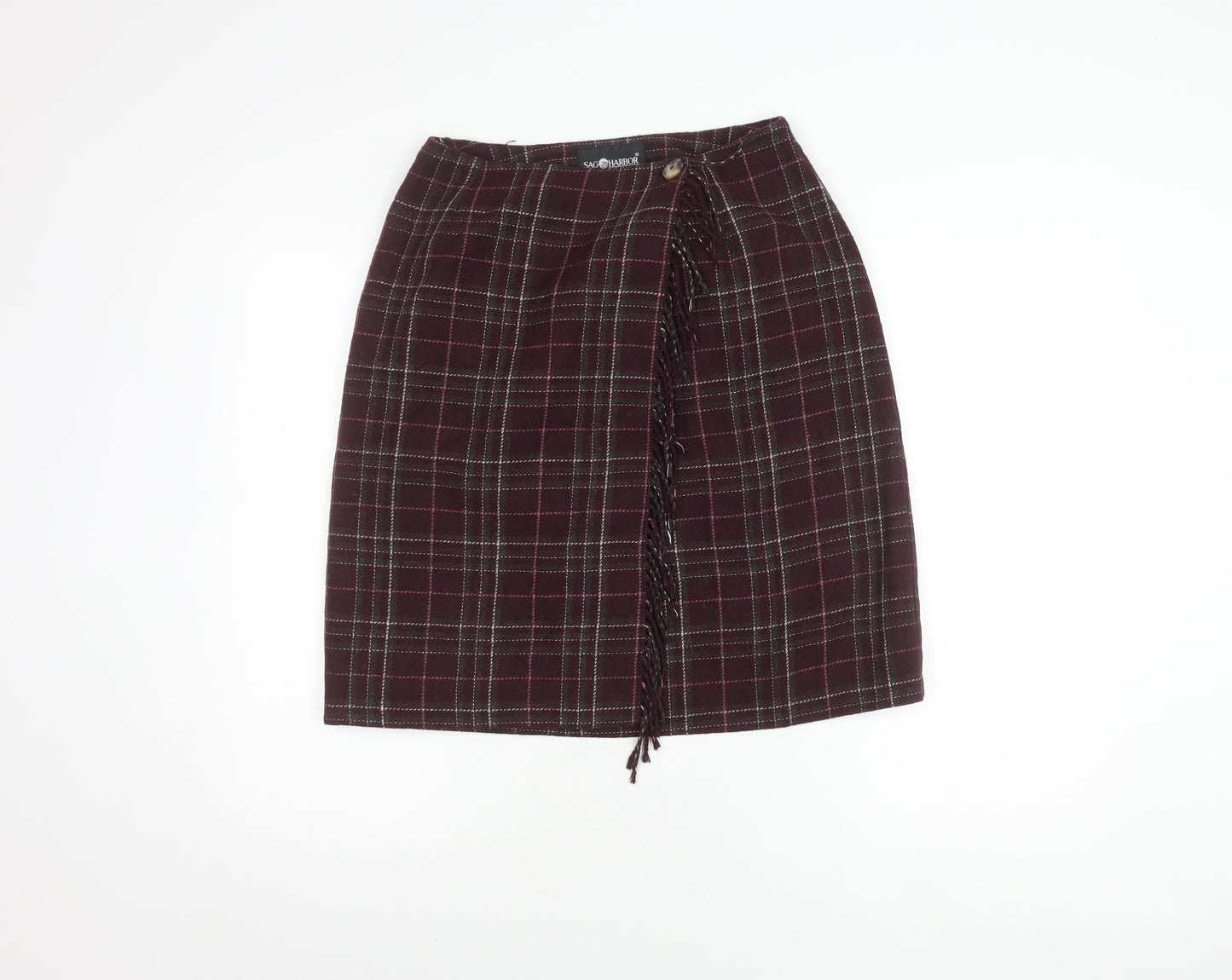 Sag Harbor Women's Plaid Pencil Skirt Size 10