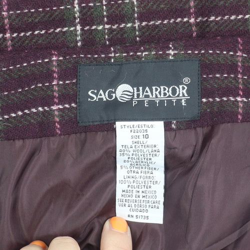 Sag Harbor Women's Plaid Pencil Skirt Size 10