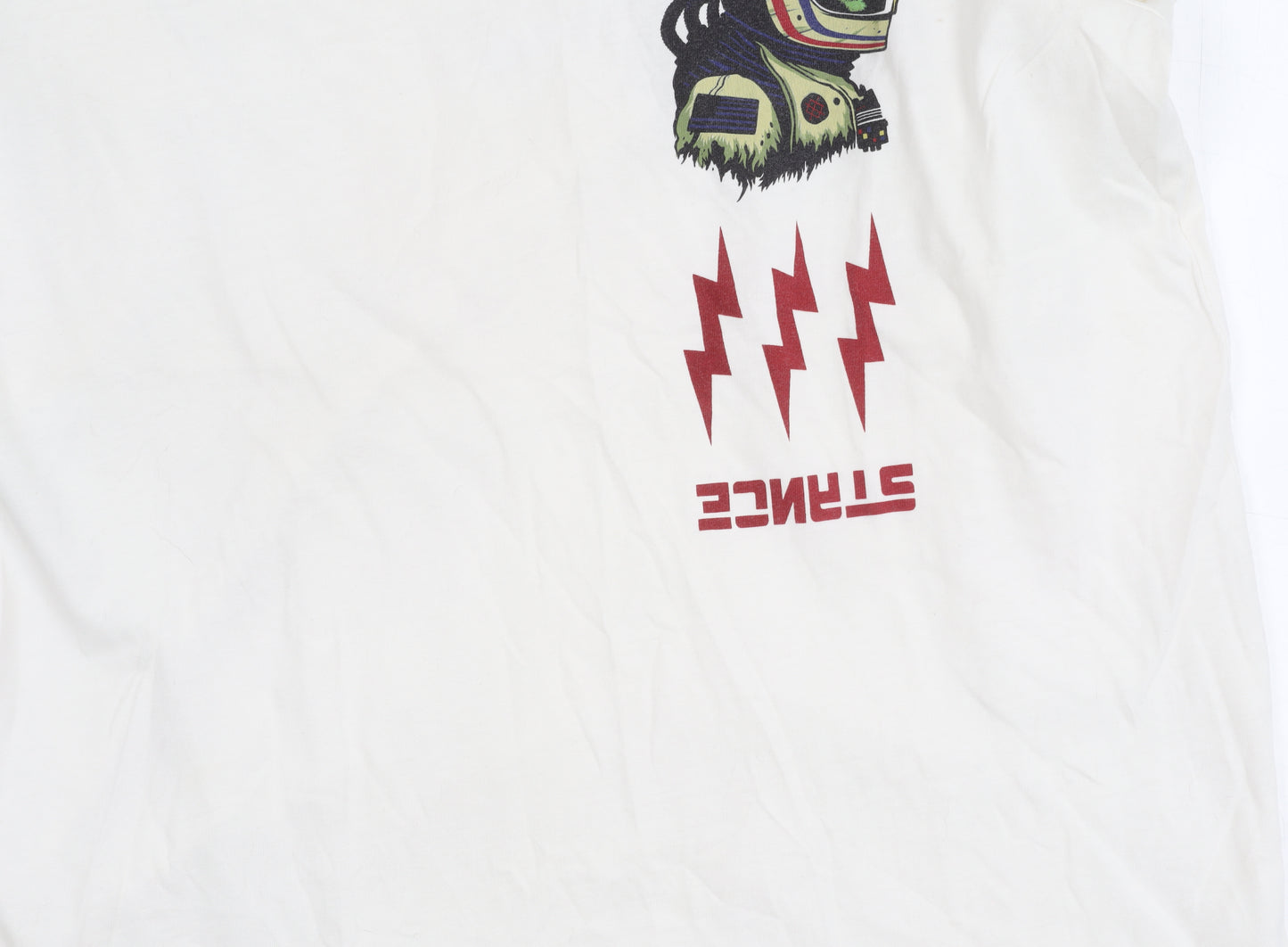 Stance Men's Long Sleeve White T-Shirt Size L