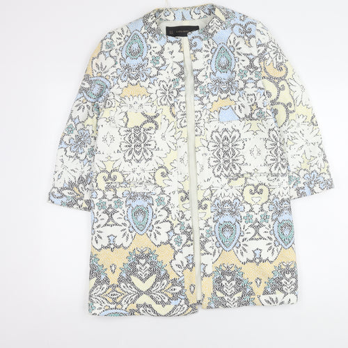 Zara Basic Women's Multicoloured Coat M