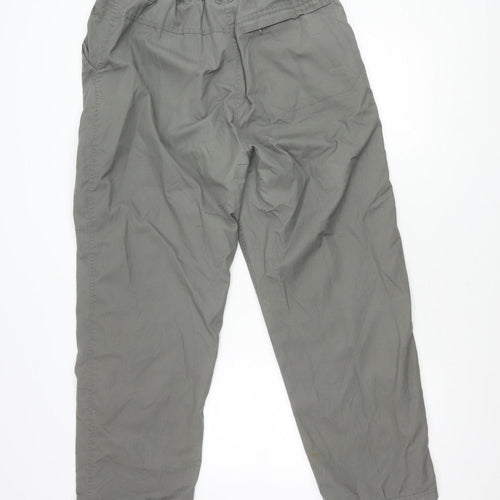 Hawkshead Women's Grey Cotton Trousers Size 16 Slim