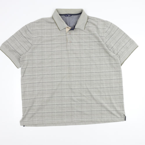 BHS Men's Check Polo Shirt XL
