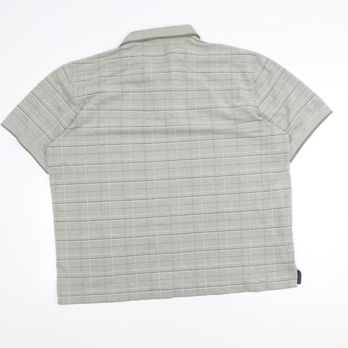 BHS Men's Check Polo Shirt XL